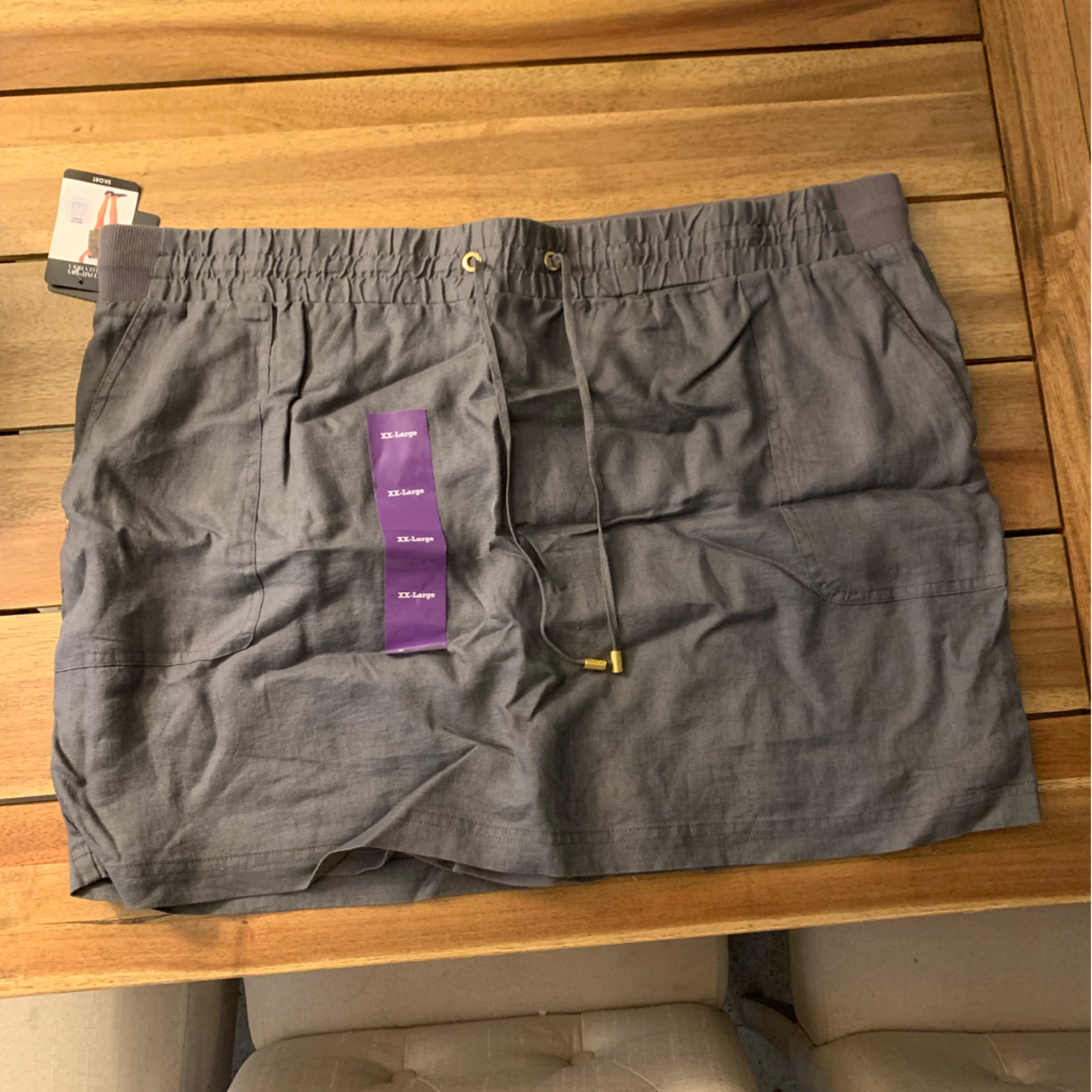 Gray Skort